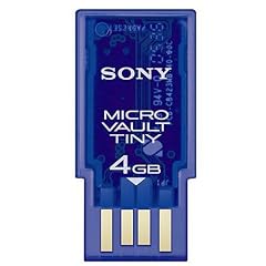 Sony Micro Vault Tiny 4 GB USB 2.0 Flash Drive