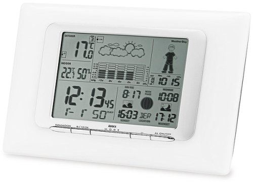 Elektronik und Foto: Addex TZ 230 Wetterstation weiss