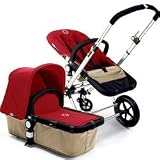 Bugaboo Cameleon Complete Stroller, Base Color: Sand ,Color: Red