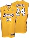 Kobe Bryant Los Angeles Lakers Gold Youth Replica Adidas NBA Jersey