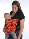 Moby D Baby Carrier-Red Silk w/Black