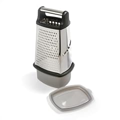 Stainless Steel 4-Sided Grater with Catcher