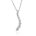 10k Gold Journey Curve Pendant (.15 cttw, I-J Color, I2-I3 Clarity)