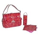 Laminated Buckle Bag Paisley Orange
