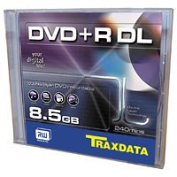 Speicherkarten: RITEK Traxdata DVD+R Double Layer DVD+R Rohling 8500 MB 240 Minuten 2.4 x Speed JewelCase