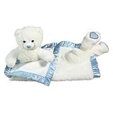 My Banky Blue Hugs Bear Large Plush Baby Blanket