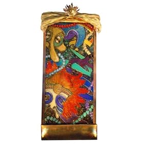 Mardi Gras Art Mounted Wall Fountain