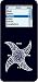 Dagger Tattoo - Apple iPod nano (1st Generation) 1GB 2GB 4GB Hard Case iJacket - Shock Absorbent Hard Protective Faceplate Cover + FREE iPod nano Screen and Surface Protector Shield