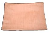 100% Alpaca Wool Baby Blanket Soft and Silky Natural Wool Luscious Peach Color Cream Highlights