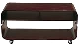 不二貿易 TVラック棚付き ブラウン CF-8281C-1BR