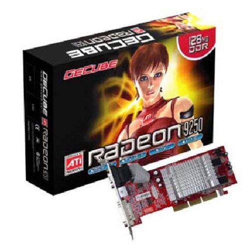 Handys ohne Vertrag: GeCube Radeon 9250 128MB DDR 128Bit Heatsink AGP-Grafikkarte 8X VGA DVI TVO RETAIL