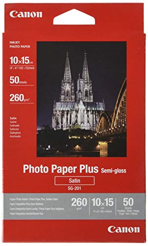 Camcorder: Canon Fotopapier Plus Semi-gloss SG-201/4 Papier 100 x 150 mm 50 Bl�tter 260 g/m� PIXMA iP1500/iP1600/iP2200