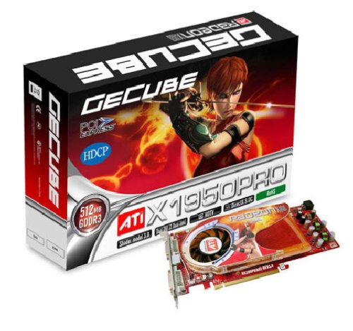 Handys ohne Vertrag: GeCube ATI Radeon X1950 PRO 512MB DDR3 256Bit PCI-Express Grafikkarte DUAL-DVI HDTV-Out RETAIL