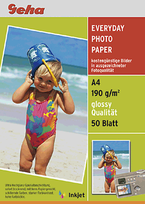 Drucker: everyday photo papier, glossy, 190g