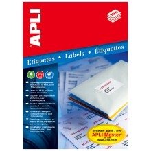 APLI® Etiketten, weiss, permanent haftend, für Inkjet, Laser und Kopierer