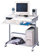 Festplatten: SMEAD Computertische 750 Economy Computertisch Economy l.grau FAHRBAR AUSZIEHBARE TASTATUR