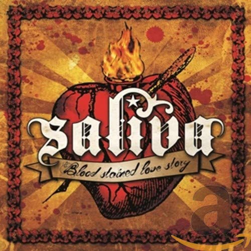 Blood Stained Love Story by Saliva album cover