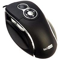 TV Geraete: TECHSOLO Lasermouse 1600dpi 6 Tasten USB schwarz s