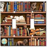 Books In Library Decorative Switch Plate