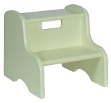 Child's Classic Wooden Step Stool in Pastel Green