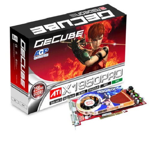 Handys ohne Vertrag: GeCube ATI Radeon X1950 PRO 256MB DDR3 256Bit AGP-Grafikkarte DUAL-DVI HDTV-Out RETAIL