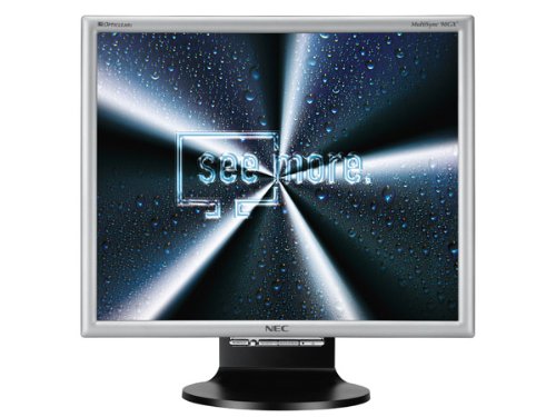 NoteBook: NEC 90GX2 pro 19 Zoll TFT Monitor DVI silber/schwarz mit USB Hub (Kontrast 1000:1, 2 MS Reaktionszeit)