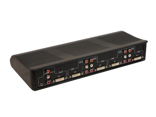 Digitalkameras: DVI und Audio Switch 4-fach, manuell
