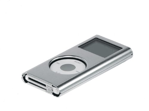 Festplatten: Silber Metal Case f�r iPod Nano 2. Generation 2GB 4GB 8GB inkl. Umh�ngeband und Displayschutzfolie