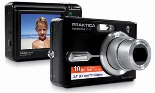 Projektoren: Pentacon Praktica Luxmedia 10-X3 Digitalkamera 10.0 (3648 x 2736) 32 MB Schwarz schwarz