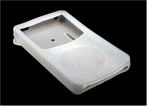 Festplatten: System-S Silikon Skin f�r Apple iPod Video 60GB 80GB in WEISS