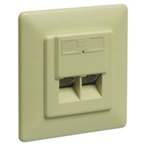 Camcorder: CAT 6 Unterputzdose 2 x RJ45 geschirmt Anschluss