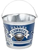 Dallas Cowboys Metal 5 Quart Pail. Brand New Quality Product