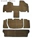 Avery's Touring Custom Carpeted Floor Mats for 1968-85 Fiat 124 Spider 2 pc fronts Black