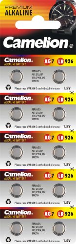Elektronik und Foto: AG7 Alkaline Knopfzellen 10er Packung Camelion / AG 7