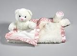 Kisses Pink and White Bear My Banky Crazy Mountain Security Blanket