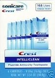 Intelliclean Fresh Mint Toothpaste Refills for Crest Sonicare System - 6 Pack