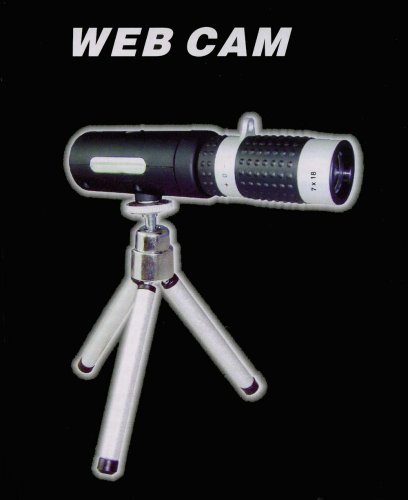 Festnetztelefone: Fernglaswebcam 7x18 mit Stativ, mit Bewegungserkennung, Zeitsteuerung, 4x Zoom und 2 Mega Aufl�sung