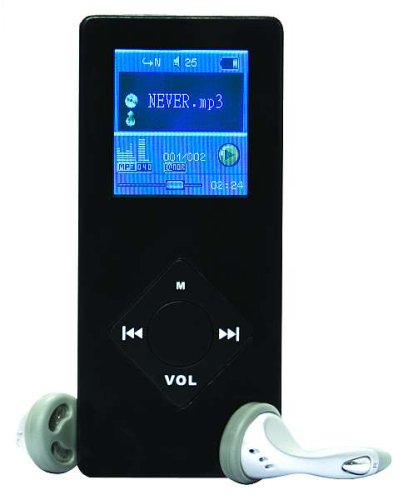 MP3 Player: Megakick MPEG-4 / MP3-Player Skinny mit 2GB bzw. 2048MB Speicher - Superslim Design und 4cm Farbdisplay