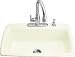 Kohler K-58632: Cape Dory® Self-rimming Kitchen Sink - Biscuit