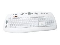 TV Ger&auml;te: TECHSOLO TK-50 Multimedia Tastatur USB white Edition