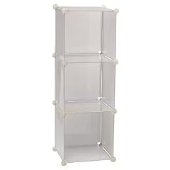 Storage Solutions 0404PFR6 13-Inch 3-Cube Storage Unit, Frost