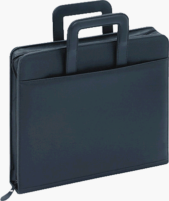 DVD Player: Orgamappe CARRY 37x310x6cm schwarz aus Kunstleder
