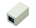 PLANEX カテゴリ6 RJ45中継 コネクタ（延長アダプタ）白 LB-C6-WH