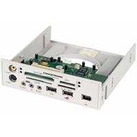 Camcorder: Conceptronic Internes Multifunktions-Frontpanel Speicherkartenleser 2 x USB2.0/FW f�r CF/MD/SD/SM/MMC/MS