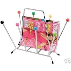 Present Time Magazine Rack Saturnus Multi colour Balls Designed by Walter Wuis 50 x 41 x 36.5cm