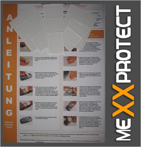 Zubehoer: 6 x MEXXPROTECT UltraClear DISPLAYSCHUTZFOLIE f�r Dopod C720w, C 720 w, PDA, Kratzschutz, Schutzfolie, Displayschutz, Kratzerschutzfolie