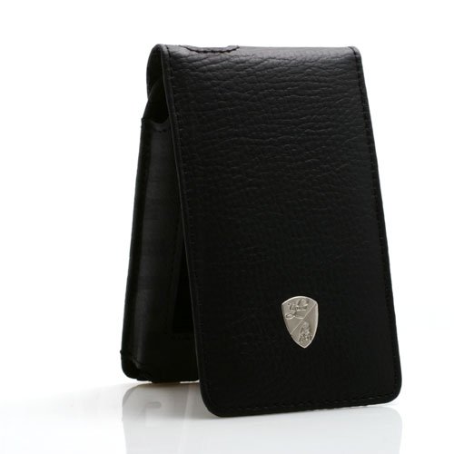 TV Ger&auml;te: Tonino Lamborghini schwarze Leder Tasche f�r Apple Ipod Video