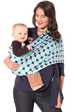 Peanut Shell Mod Blue Chocolate Dot Sling-Large (10-14)