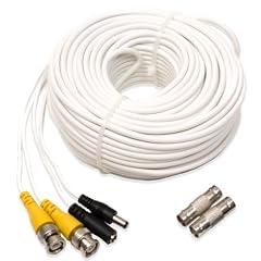 Q-See QS100B Video & Power 100 Foot BNC Male Cable w/2 Female Connectors