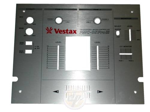 Verst&auml;rker und Receiver: Vestax Front Panel fuer PMC 05 Pro blau